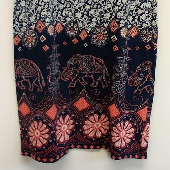 Lucky Brand 100% Cotton Elephant Dress - Picture 3 of 11